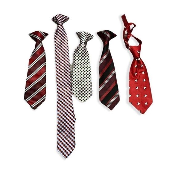 Toddler Little Boys Mixed Brand Little Gentleman Neck  Tie Lot - Picture 1 of 1